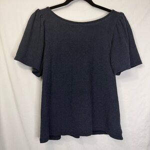 Banana Republic Textured Top in Navy